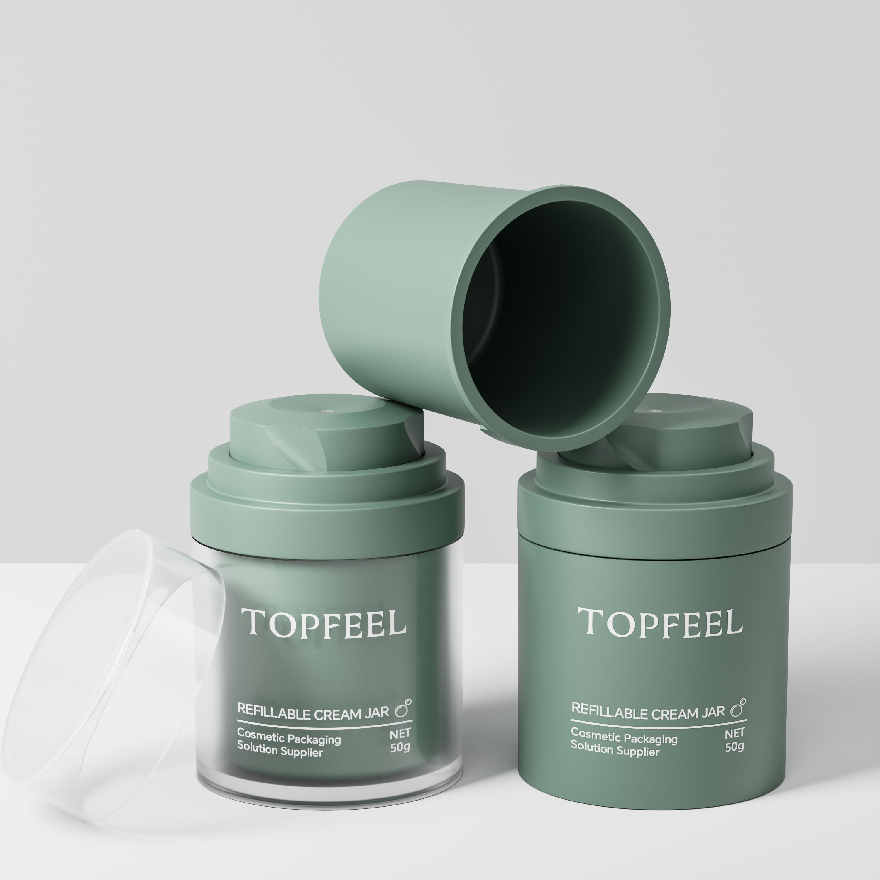 PJ95 Refillable Airless Jar